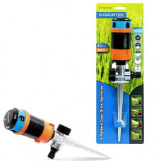 Дождеватель GRUNTEK круговой 6-ти режимный на металлическом колышке