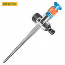 Дождеватель круговой GRUNTEK 5°-360° на металлическом колышке