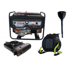 Бензиновый генератор EF Power RD6500S + газовая плитка Orcamp CK-505 + электрический обогреватель Gardyer