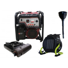 Бензиновый генератор EF Power YH6500S-IV + газовая плитка Orcamp CK-505 + электрический обогреватель Gardyer