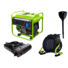 Инверторный генератор Zipper ZI-STE2800IV+ газовая плитка Orcamp CK-505 + электрический обогреватель Gardyer