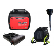 Инверторный генератор MAST GROUP YH2200i + газовая плитка Orcamp CK-505 + электрический обогреватель Gardyer