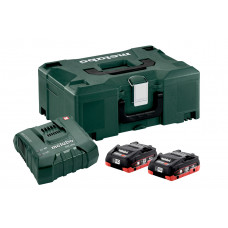 Базовый комплект аккумуляторных батарей Metabo 2*4.0 Ач LiHD II + MetaLoc (685130000)
