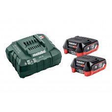 Базовый комплект аккумуляторных батарей Metabo 2*4 Ач 12 В LiHD + Зарядное устройство (685301000)