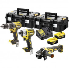 Набор из трех инструментов аккумуляторных бесщеточных DeWALT DCK384P2T